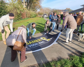   Onthulling   eerste fase   Remember Beatrix Route  
   